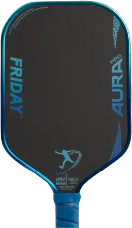 Friday Pickleball Aura Pro Elongated 16mm, Metallic Cobalt TPS
