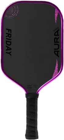 Friday Pickleball Aura Pro Elongated 16mm, Pink Blackout